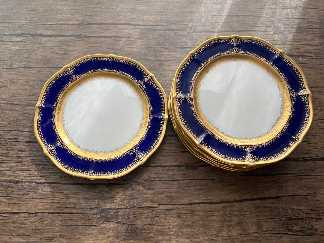 ノリタケINAGURATION 花リム小皿18cmダイヤモンドコレクション⑥