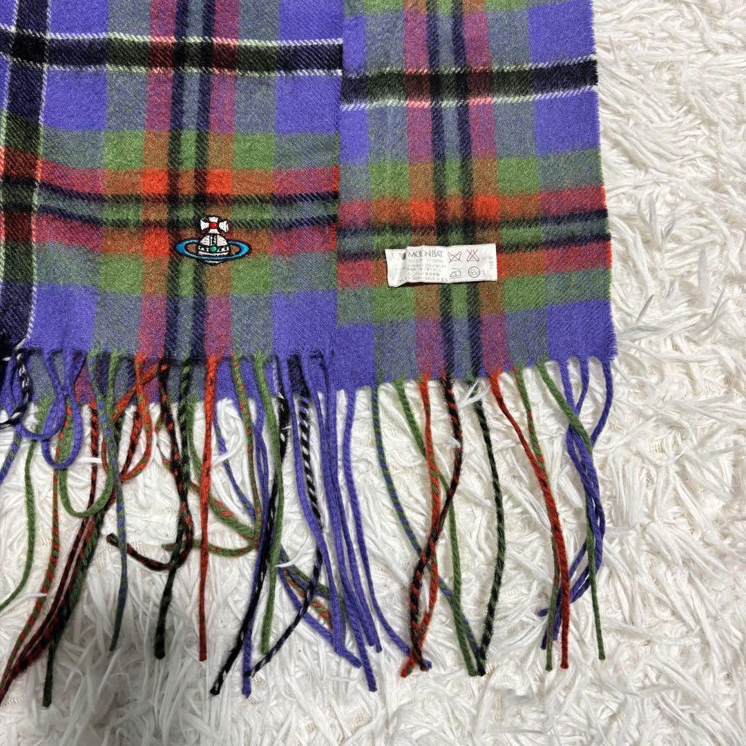 ✨未使用級/カシミヤ100%✨ヴィヴィアンウエストウッド マフラー 大判 オーブ