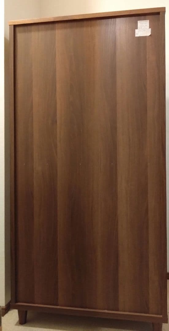 【匿名配送】ウォルナット　ガラスキャビネット