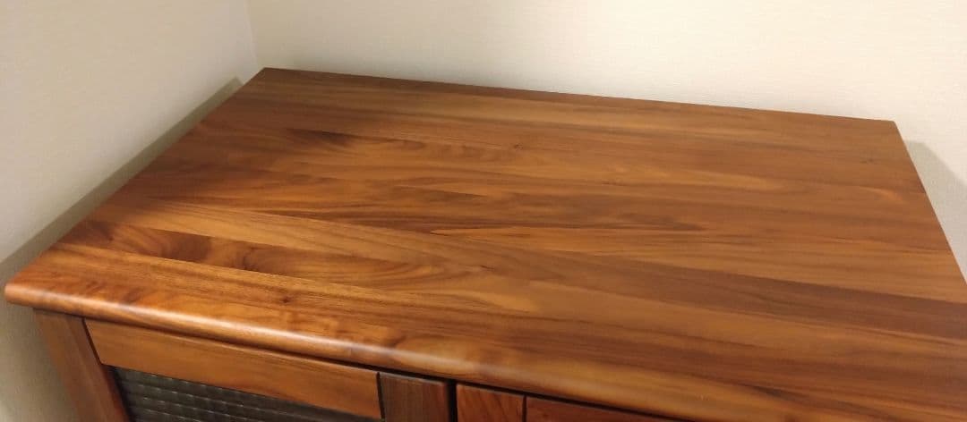 【匿名配送】ウォルナット　ガラスキャビネット