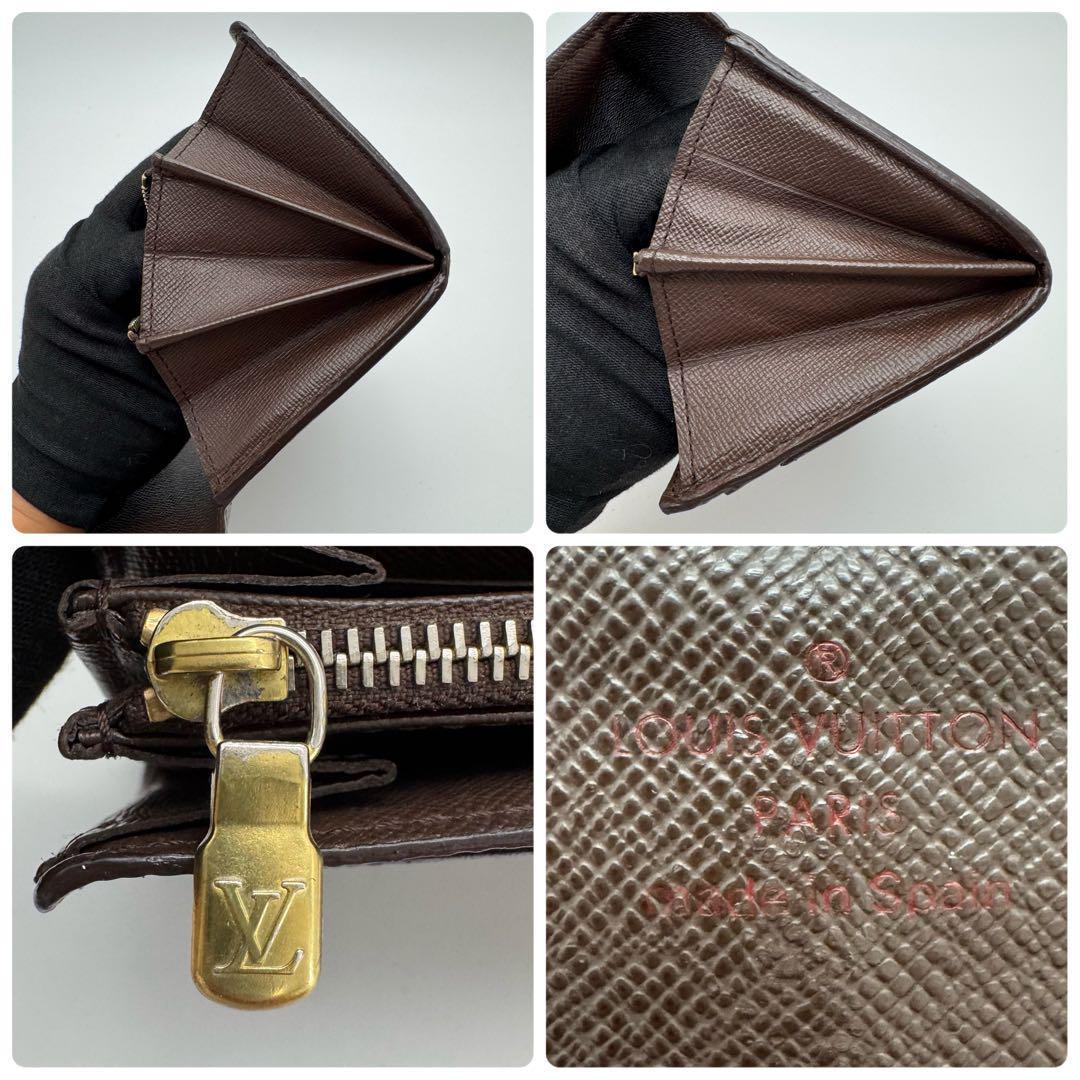 美品✨️ルイヴィトン　ダミエ　エベヌ　ポルトフォイユ　サラ　長財布　カード１０枚