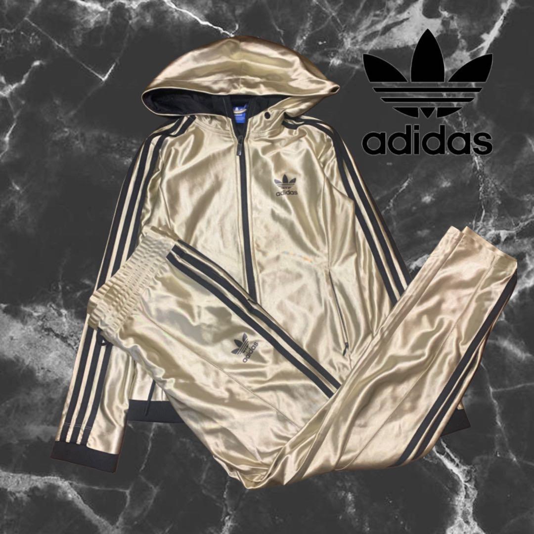 00sグランジ archive adidas ゴールド　上下　ジャージ