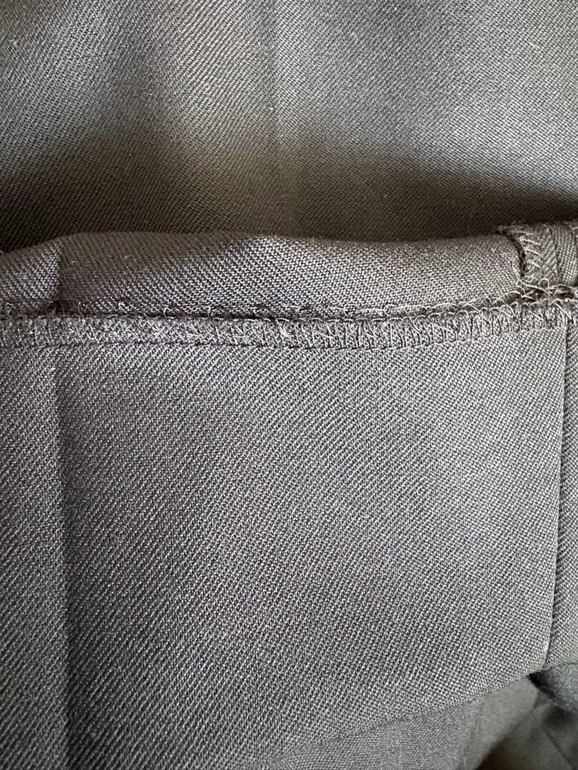 23AW コムデギャルソンオムドゥ ウール タック スラックス パンツ 黒