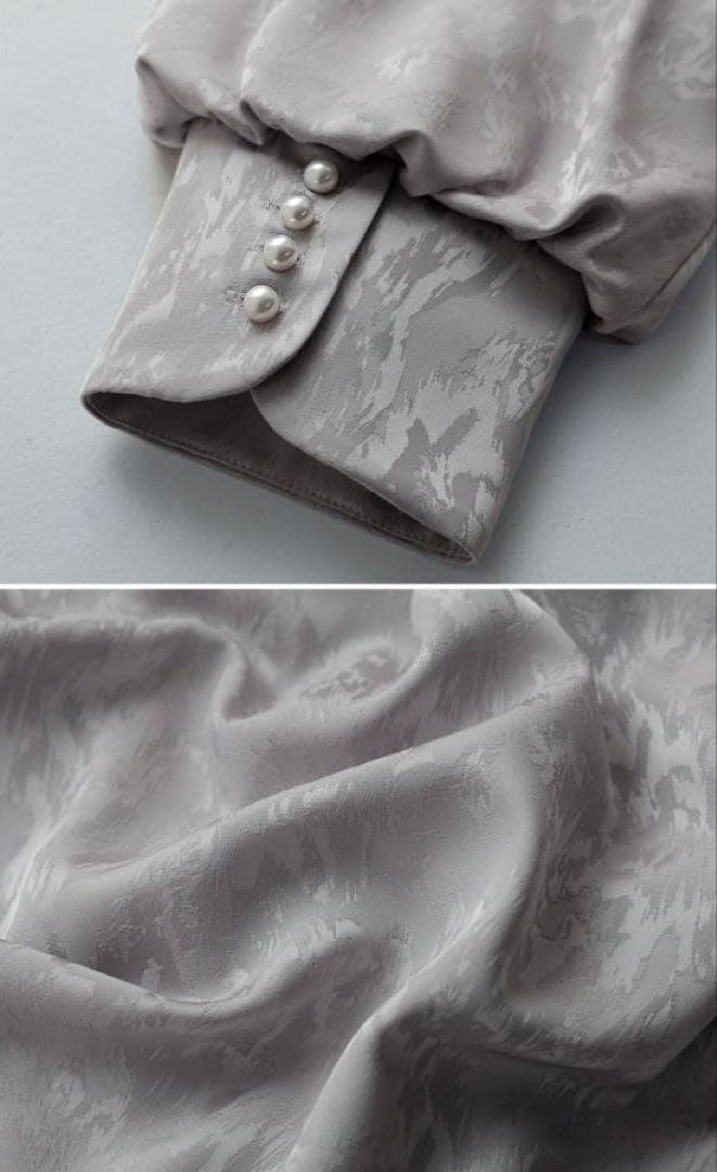 ★新品タグ付き★ LE’RURE ミアンダリングウエストタックフレアドレス