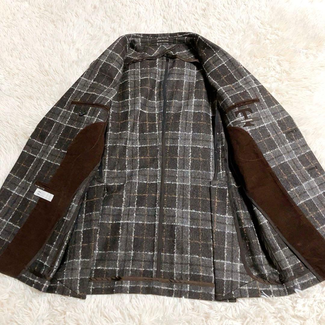 【超美品・SUPER100's】TAGLIATORE　テーラード　44　チェック
