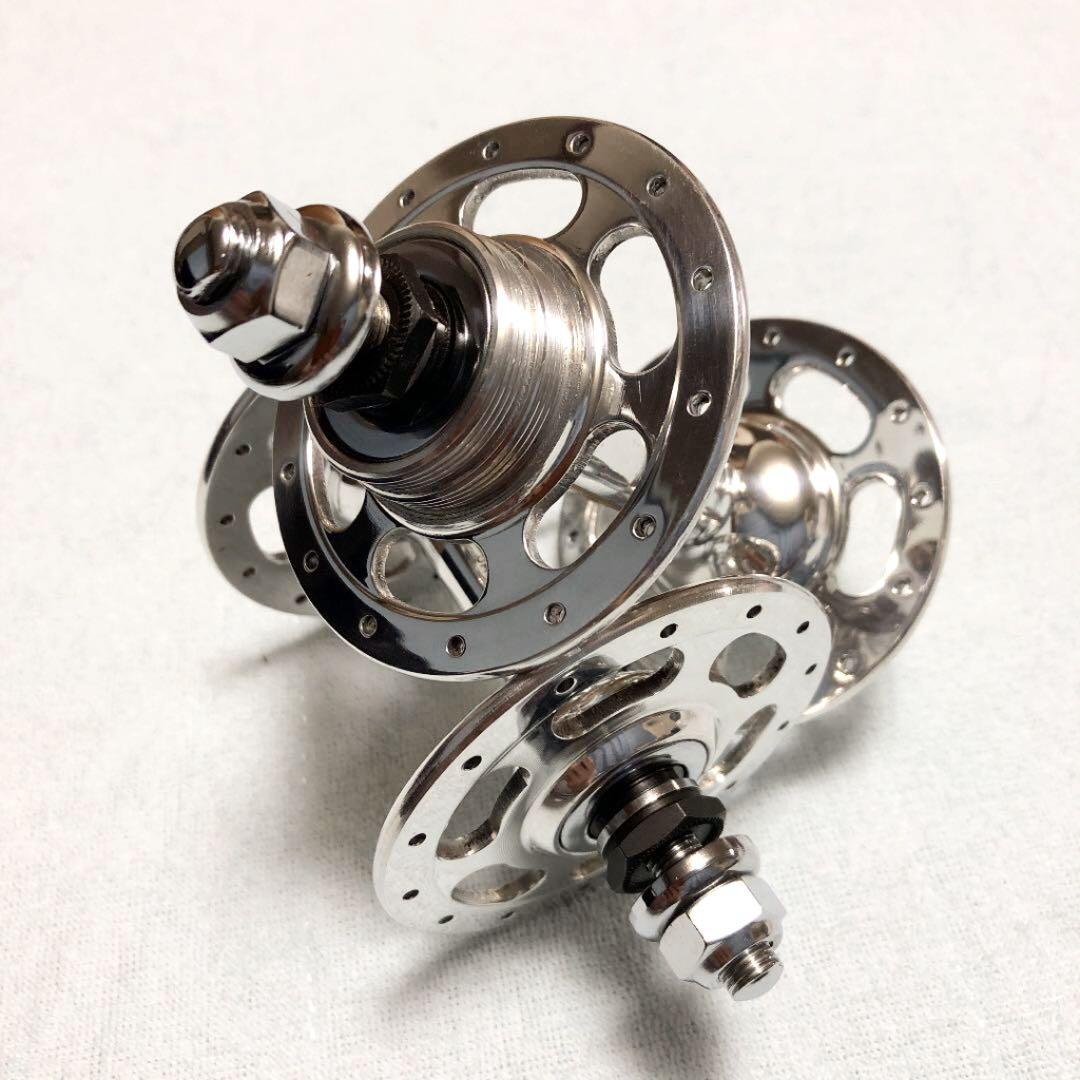 激レア!! 初期型サンツアー シュパーブ ピストハブ28H前後セット