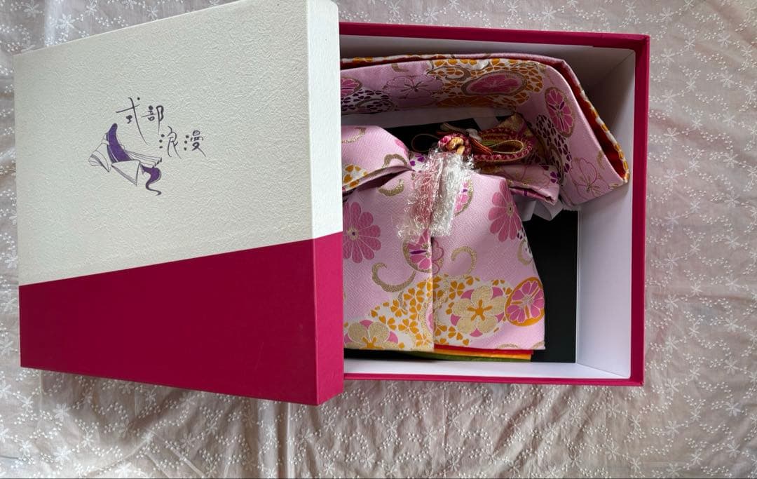 ♡式部浪漫　七五三　着物セット　七歳　赤とピンク 花柄♡