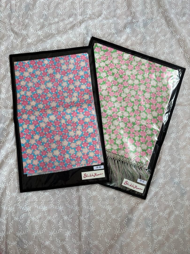 ♡式部浪漫　七五三　着物セット　七歳　赤とピンク 花柄♡