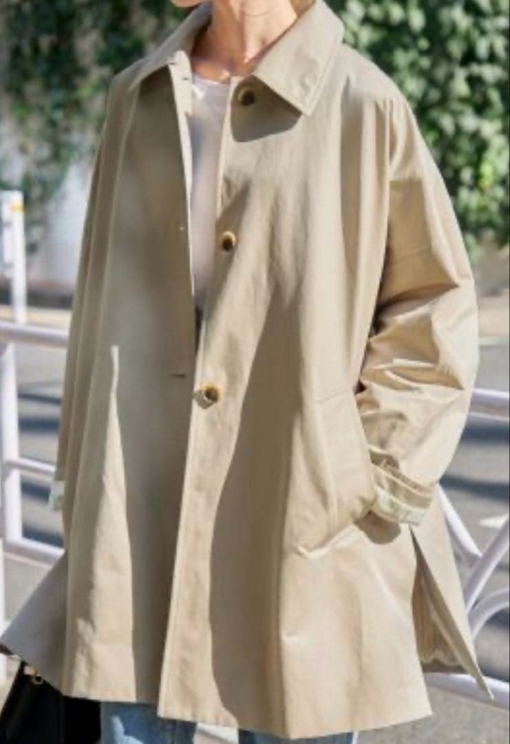 Spick&Span TIC ギャバジンステンカラーコート 38大きめ