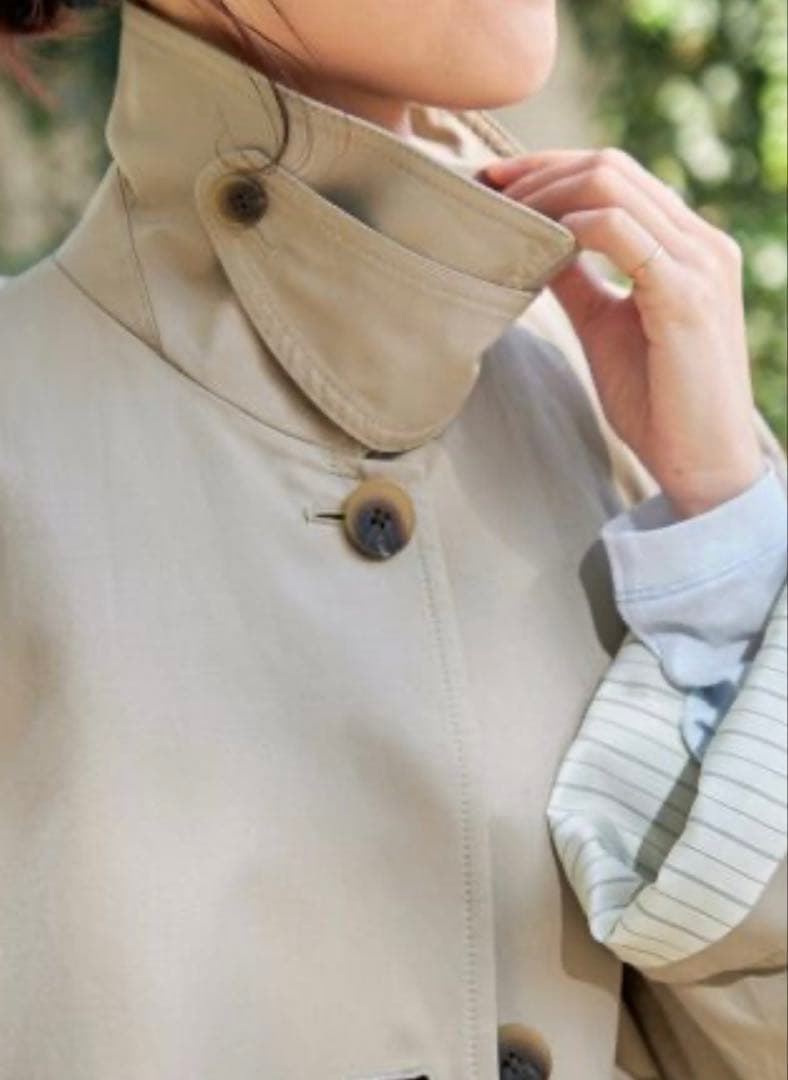 Spick&Span TIC ギャバジンステンカラーコート 38大きめ