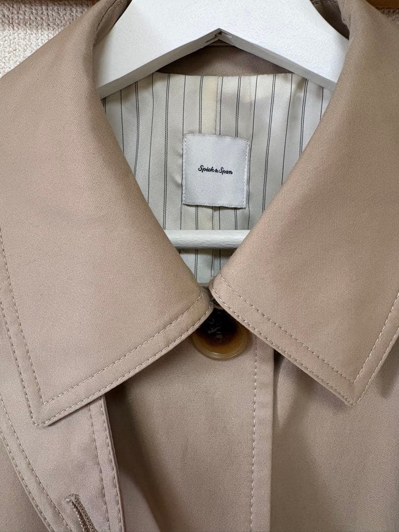 Spick&Span TIC ギャバジンステンカラーコート 38大きめ