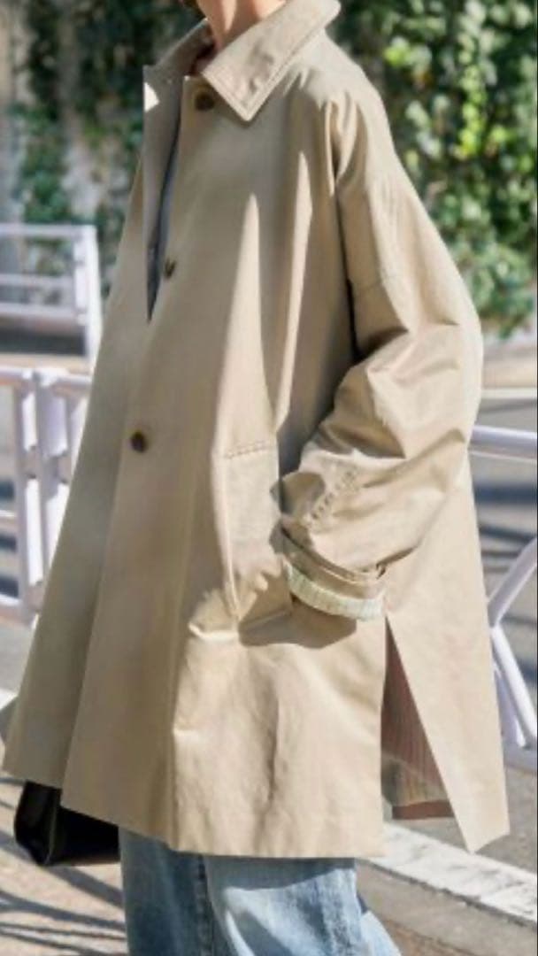 Spick&Span TIC ギャバジンステンカラーコート 38大きめ