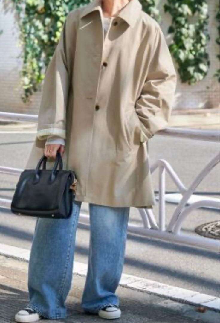 Spick&Span TIC ギャバジンステンカラーコート 38大きめ