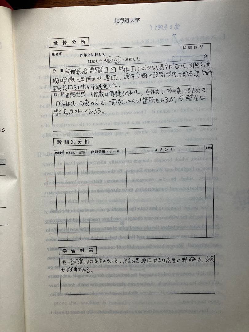 ◉河合塾編著1988 大学入試問題解答 英語東大京大国公立早大慶大関関同立解説集