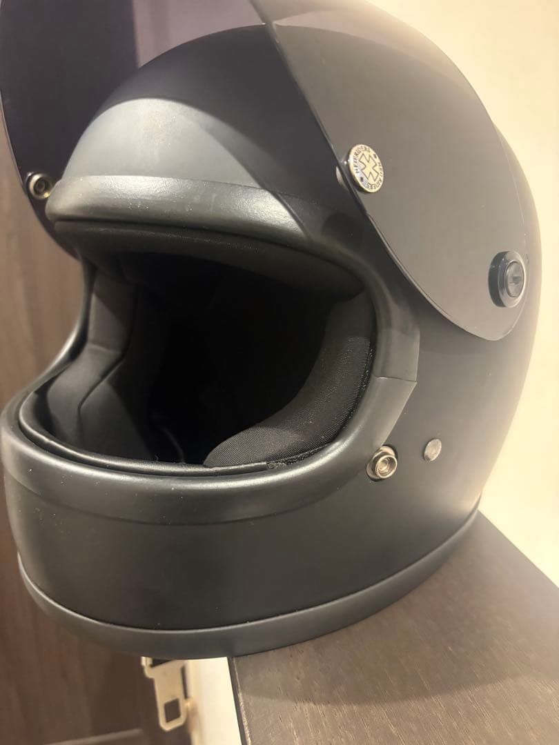 フルフェイスヘルメット 族ヘル　マットブラック