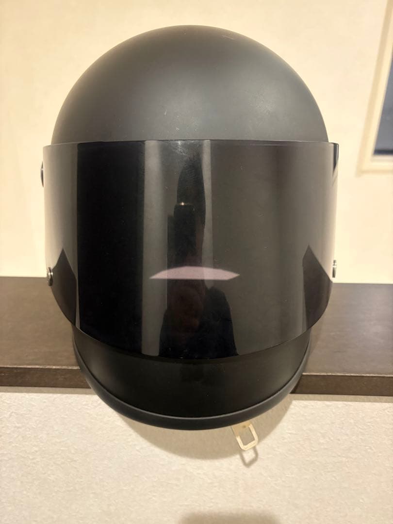 フルフェイスヘルメット 族ヘル　マットブラック