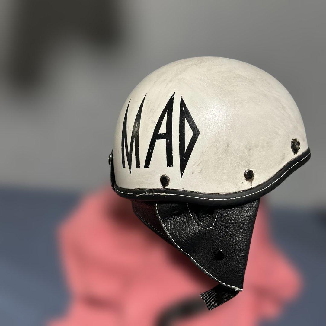 クラック加工ヘルメット