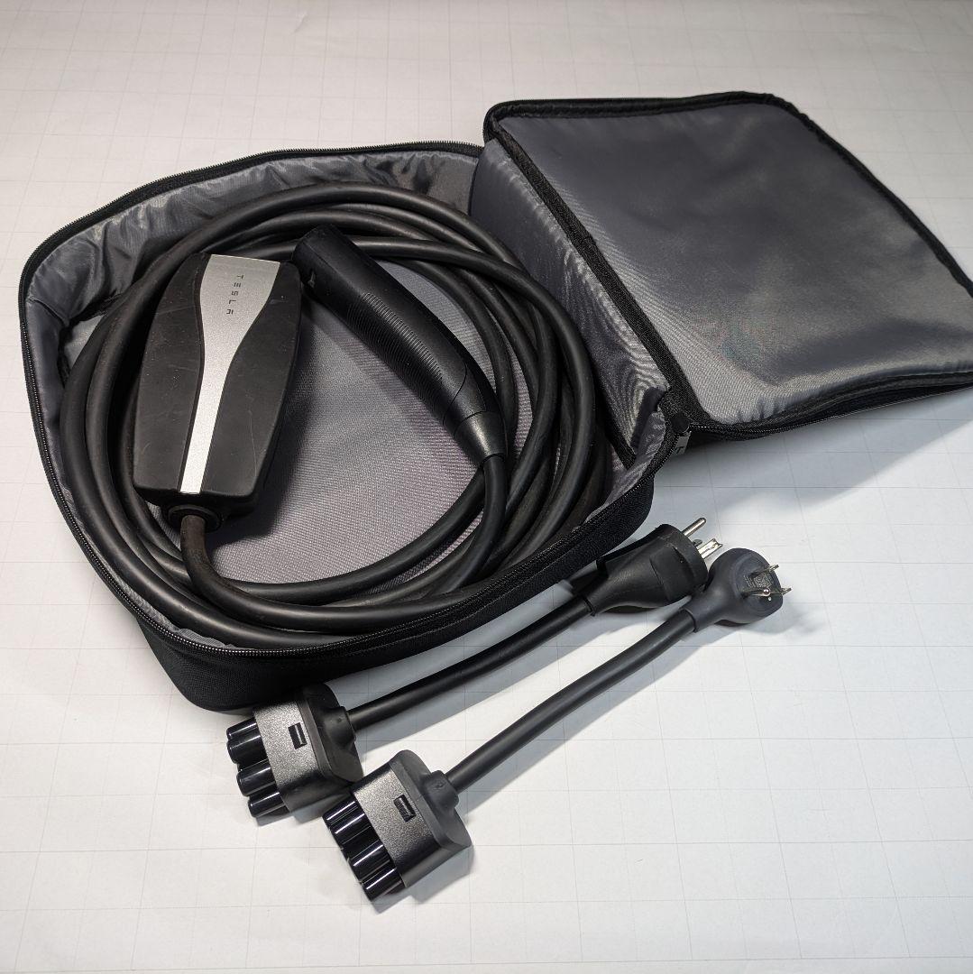 Tesla EV充電ケーブル 収納ケース付き