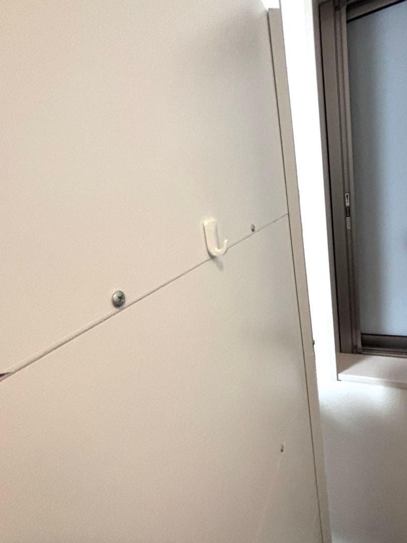 ロウヤ　LOWYA スライド式パーテーション ホワイト　2個セット