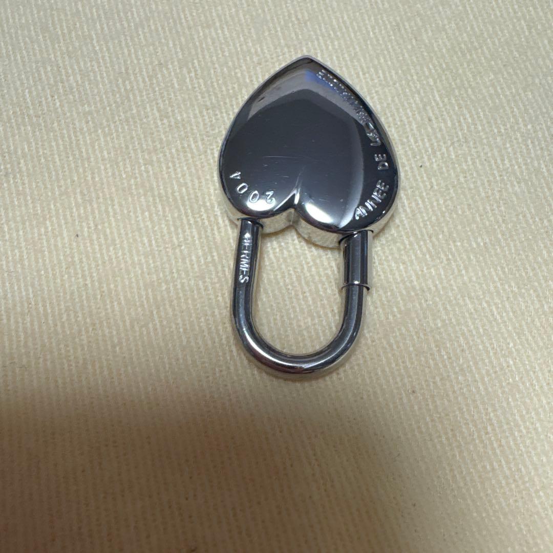 エルメス　ファンタジーハート型ロック　シルバー