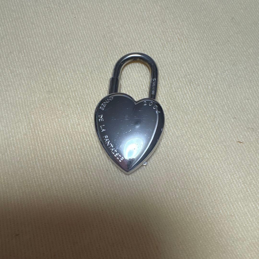 エルメス　ファンタジーハート型ロック　シルバー