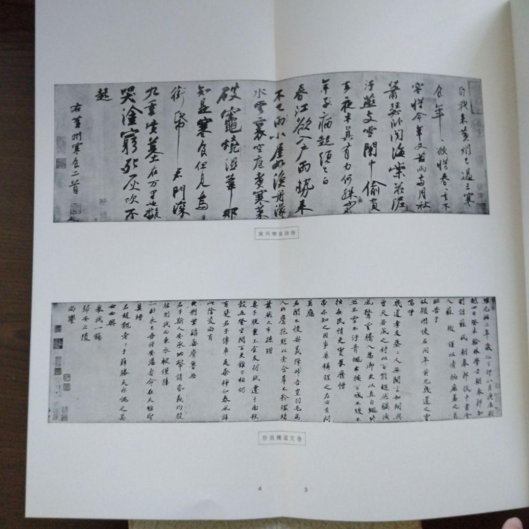 【値下げ】宋　蘇東坡　黄州寒食詩巻　二玄社 絶版