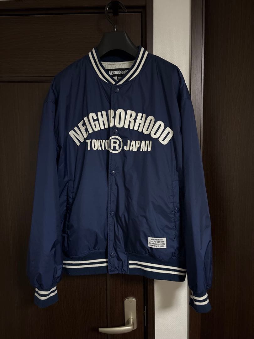NEIGHBORHOOD ネイビー スタジャン M