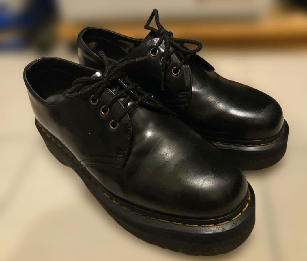 お*た様 Dr. Martens 1461 QUAD 3 ホール シューズ 厚底