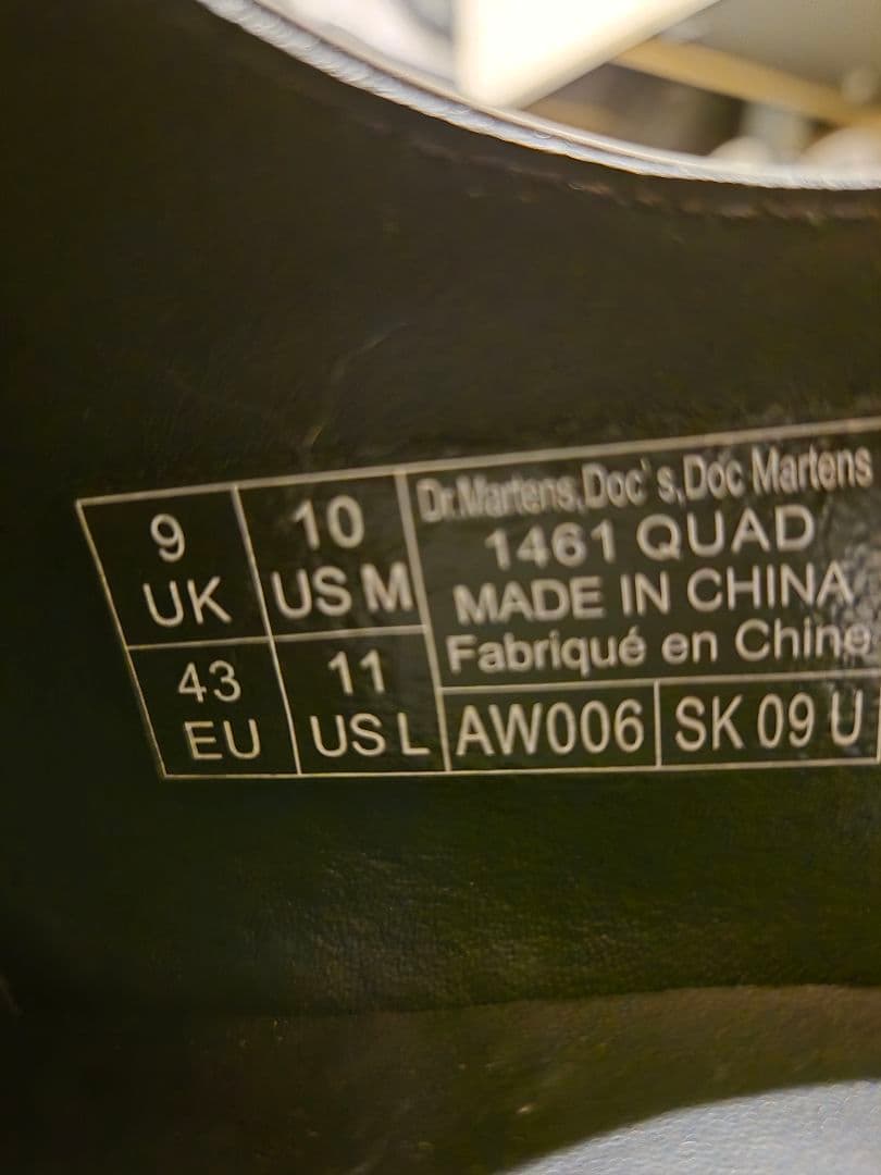 お*た様 Dr. Martens 1461 QUAD 3 ホール シューズ 厚底