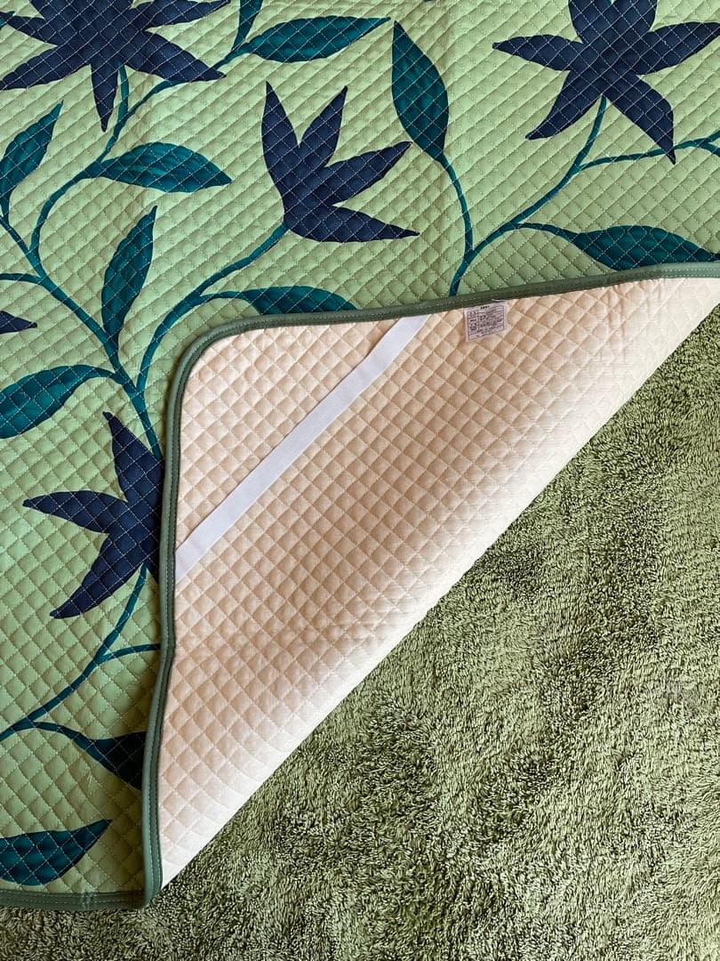 2枚セット【シビラ】ポコポコ敷パッド　100×205 フローレス BE G