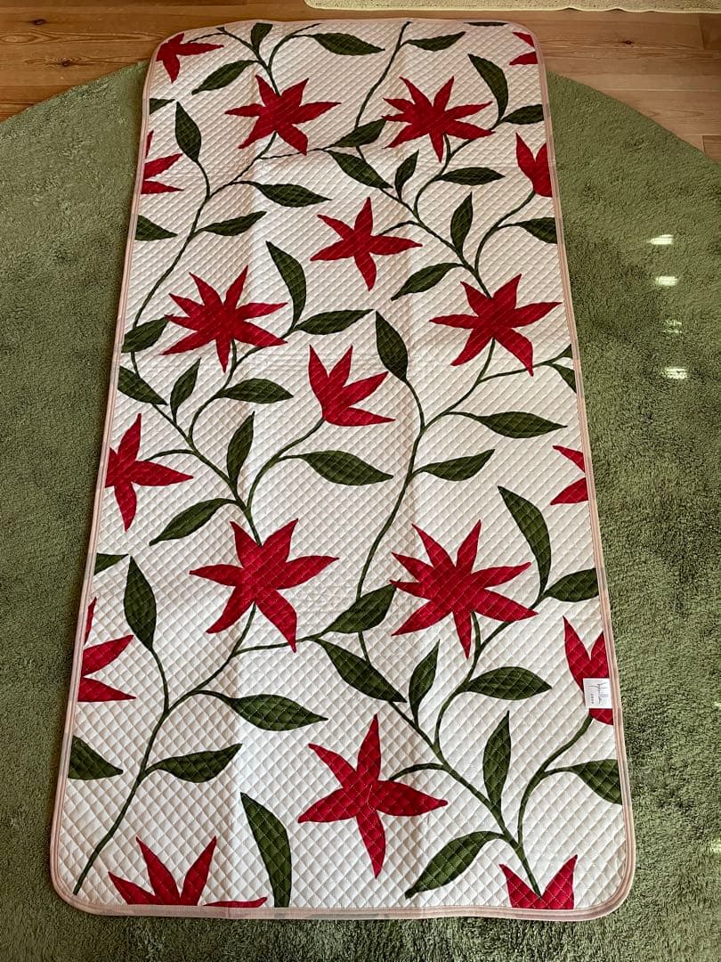 2枚セット【シビラ】ポコポコ敷パッド　100×205 フローレス BE G