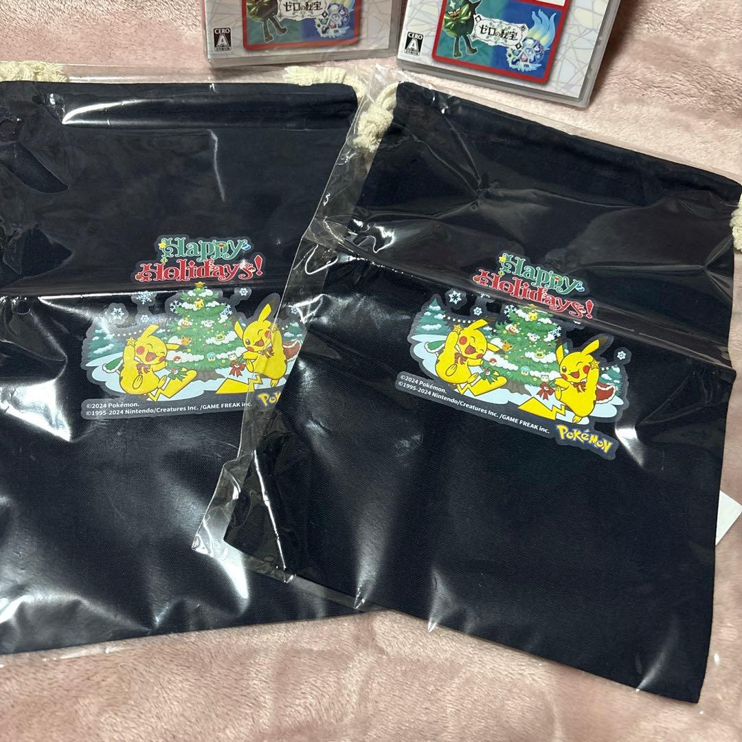 ⭐️新品 Switchポケモンスカーレット・バイオレット ＆ゼロの秘宝、巾着付き⭐️