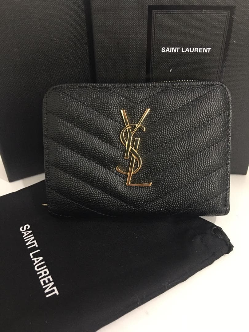 2つ折財布 ミニ財布 小銭入れ付 美品