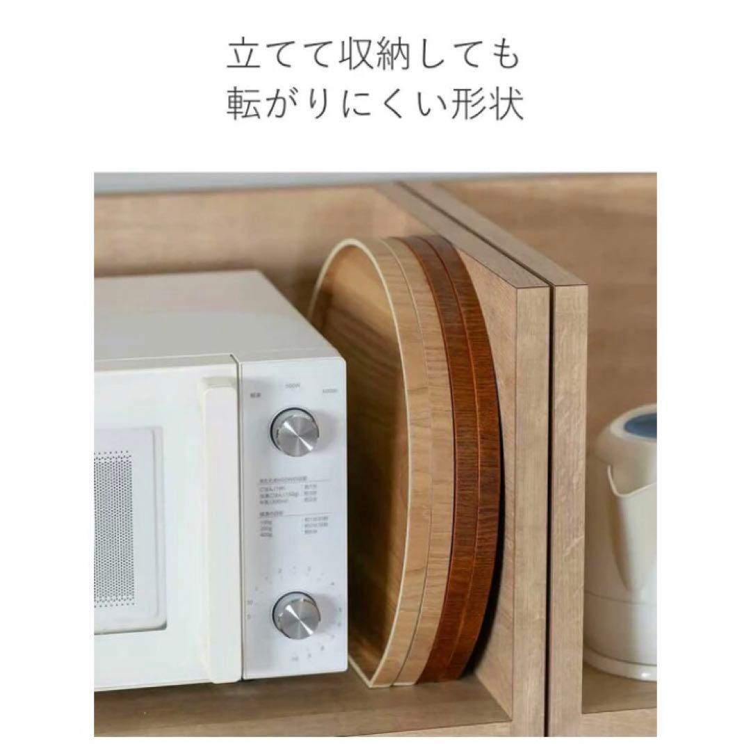 天然木の半月盆5枚セット