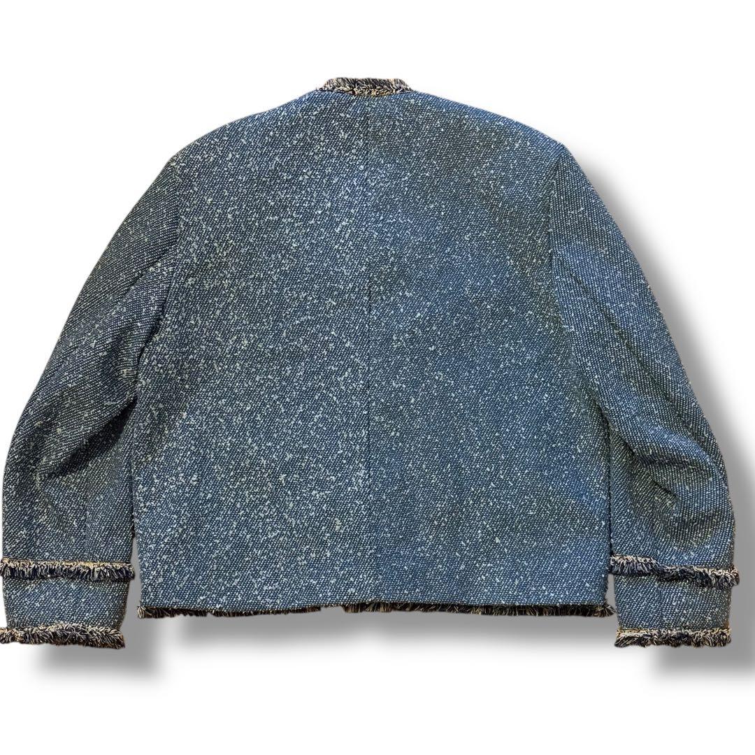 ALUDE SELECT Blue Luxury ブルーツイードジャケット