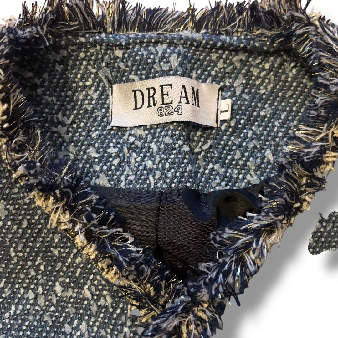 ALUDE SELECT Blue Luxury ブルーツイードジャケット