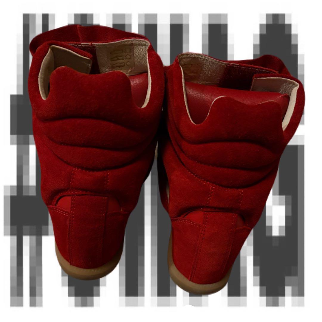 完売品 ISABEL MARANT 38 サイズBekett レッドスニーカー