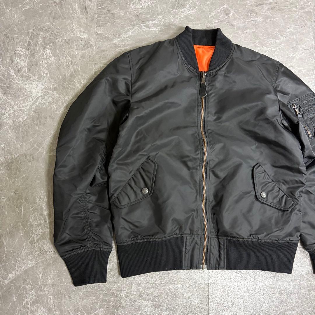 AVIREX アヴィレックス　ma-1 フライトジャケット　ブラック　短丈