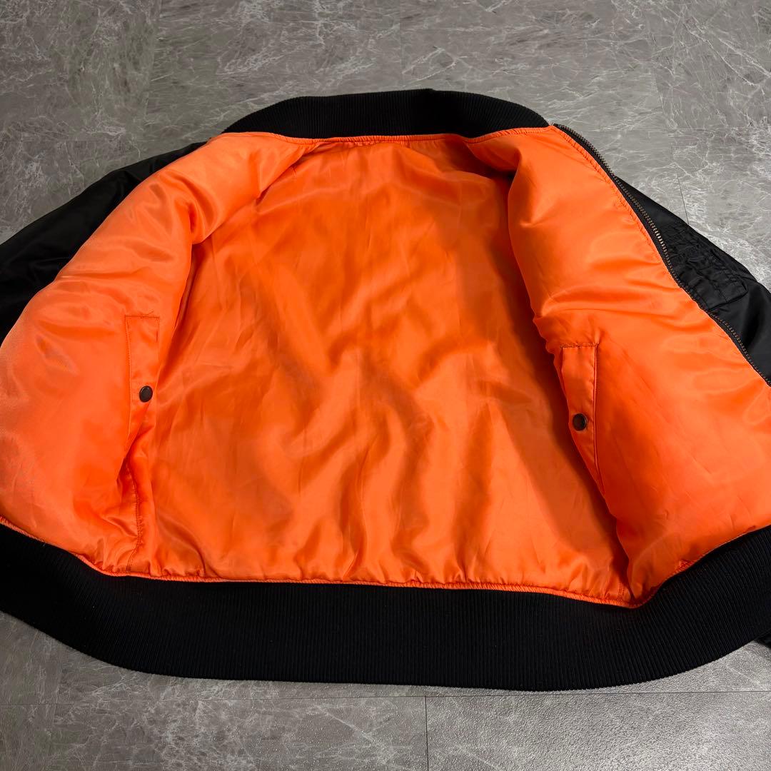 AVIREX アヴィレックス　ma-1 フライトジャケット　ブラック　短丈