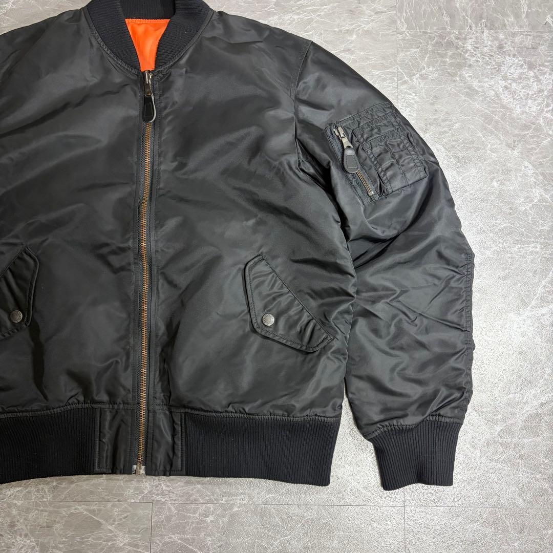 AVIREX アヴィレックス　ma-1 フライトジャケット　ブラック　短丈