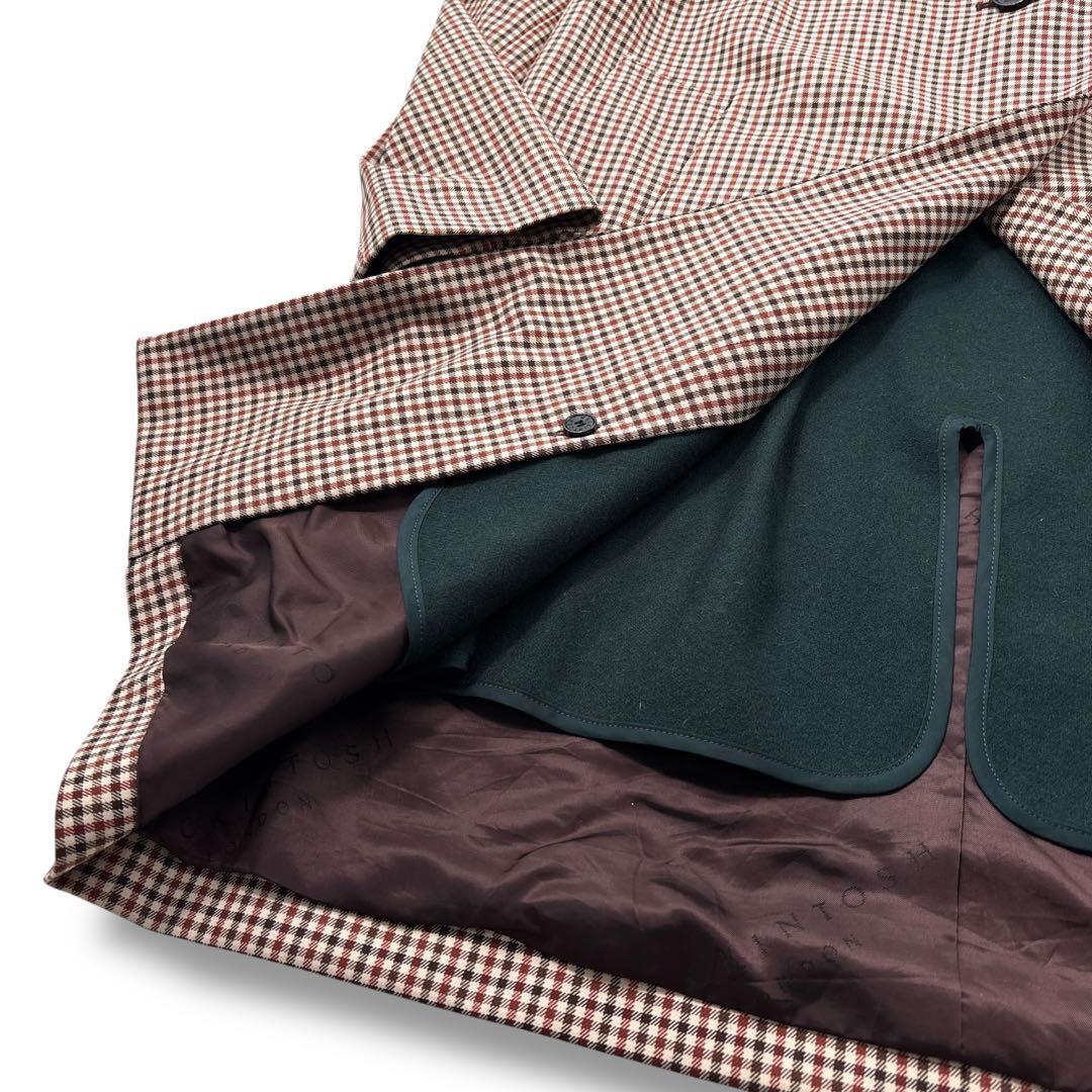 極美品】マッキントッシュロンドン トレンチコート　ロング　チェック　ライナー