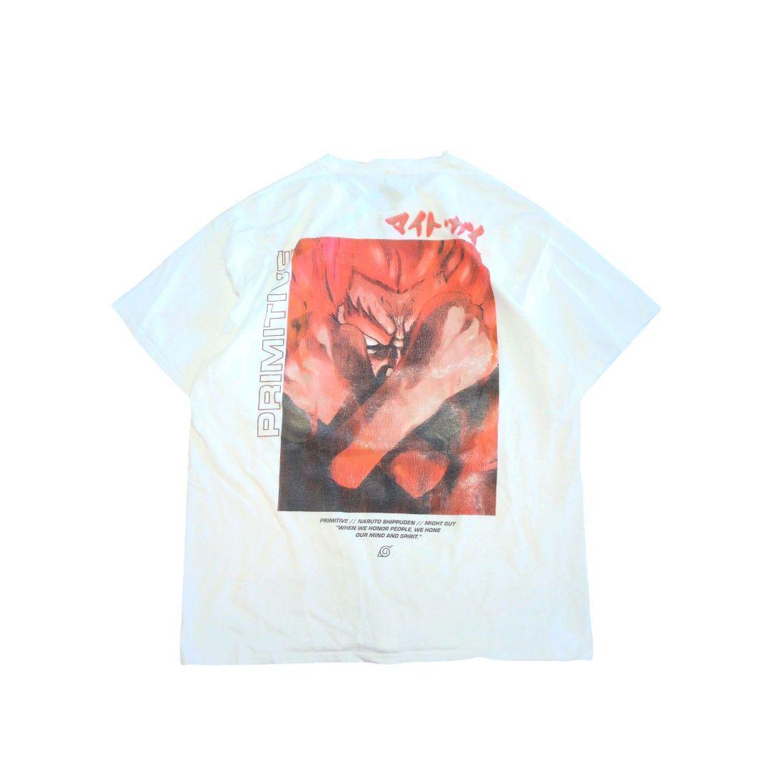 激レア　マイト・ガイ　Tシャツ　ナルト　プリミティブ　白　XL