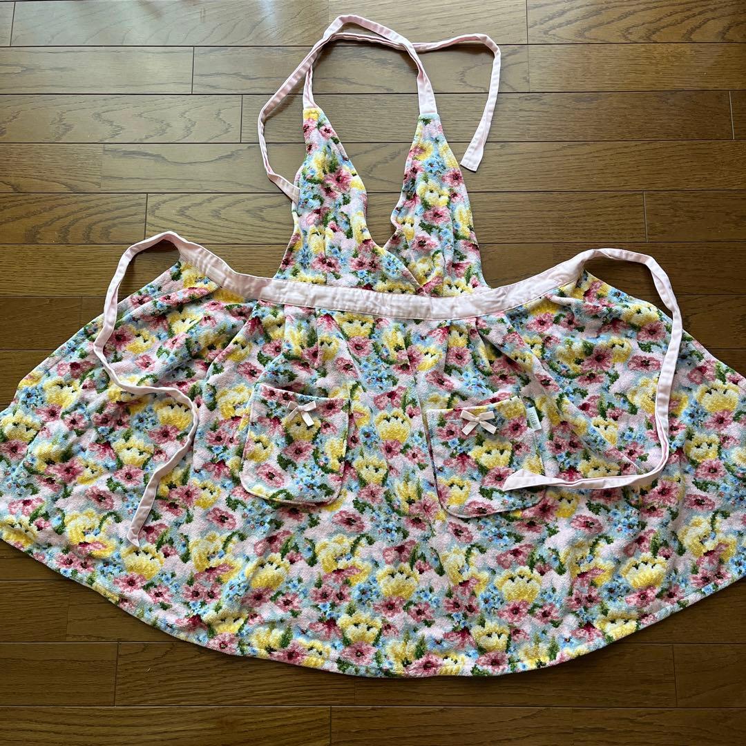 フェイラー　エプロン　ピンク