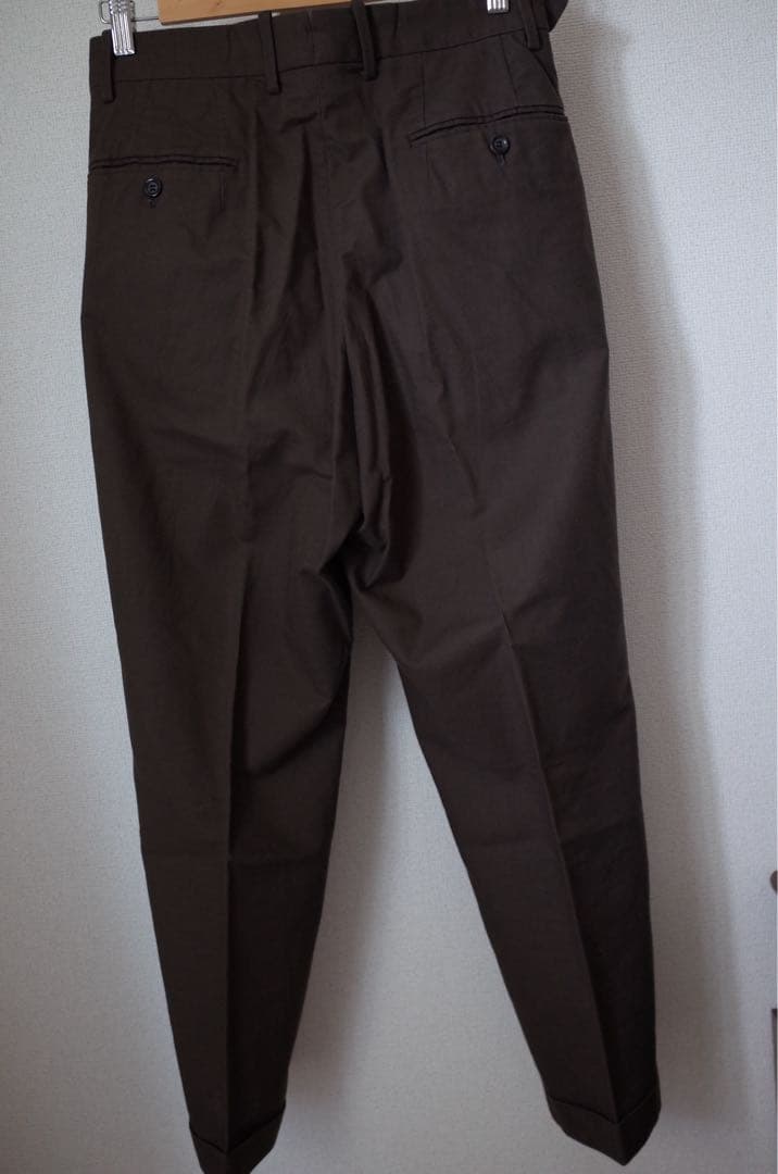 la favola ツータックスラックス　brown size2