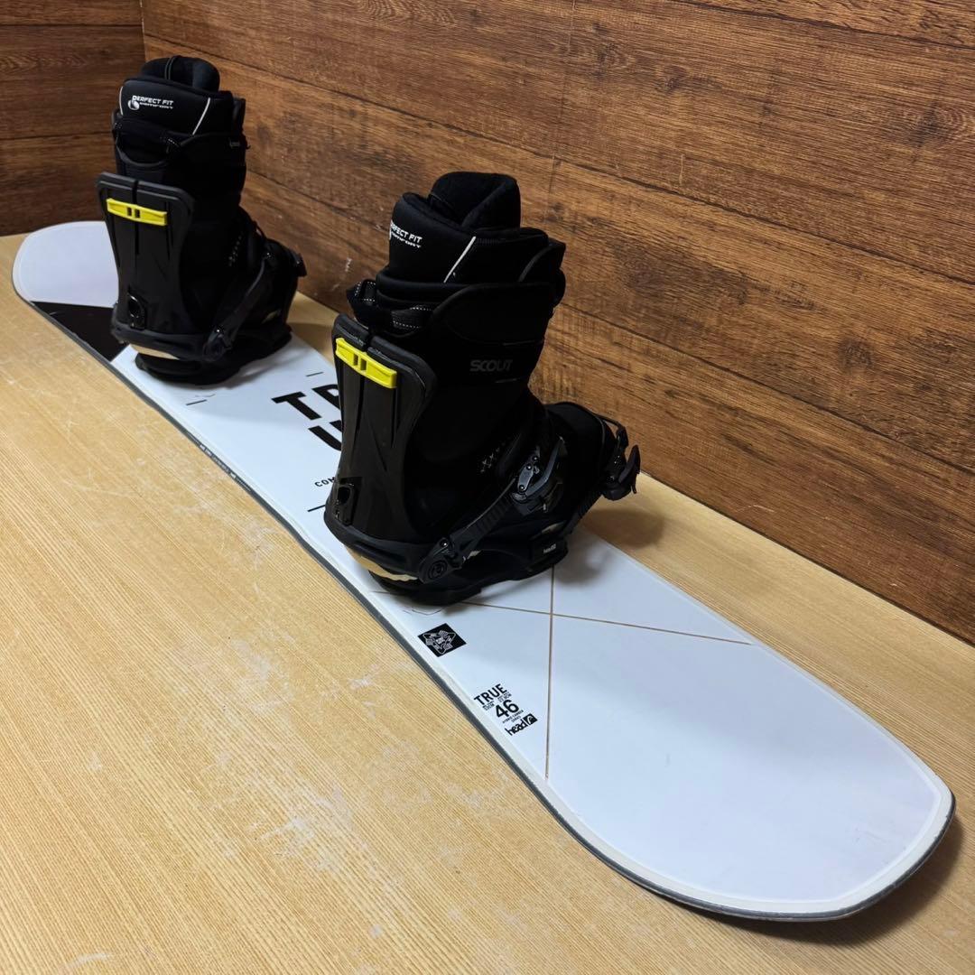 HEAD　ヘッド　TRUE　メンズスノーボード3点セット　ハイブリッドキャンバー