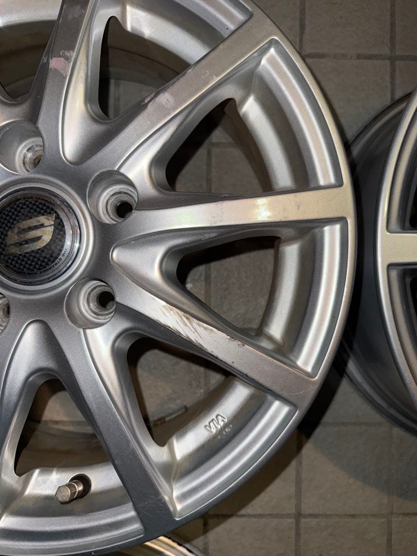 15×6J pcd100 5H アルミホイール4本セット