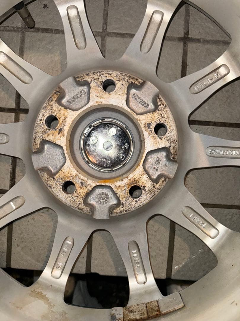 15×6J pcd100 5H アルミホイール4本セット