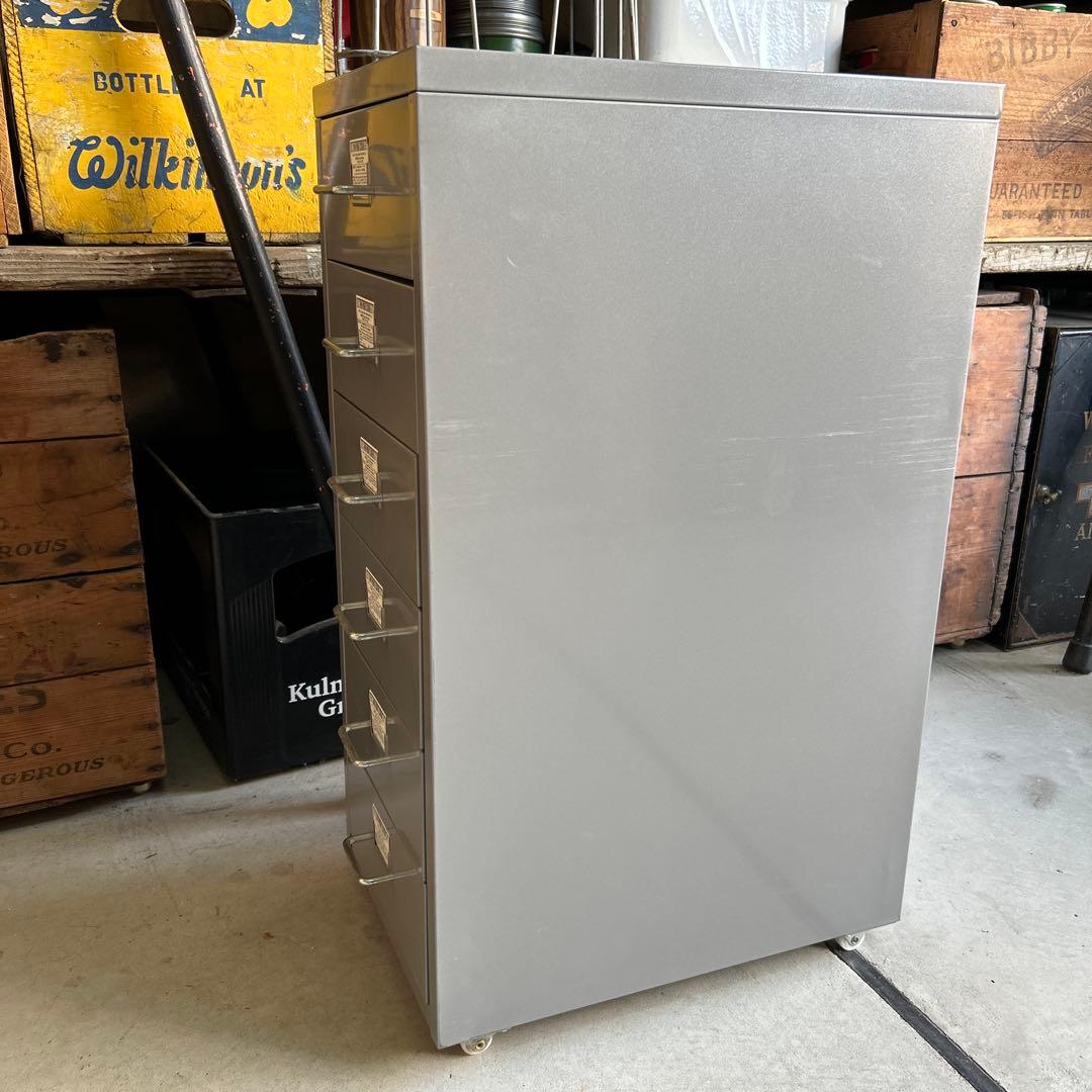 【廃盤】IKEA イケア HELMER ヘルメル 引き出し　スチール キャスター