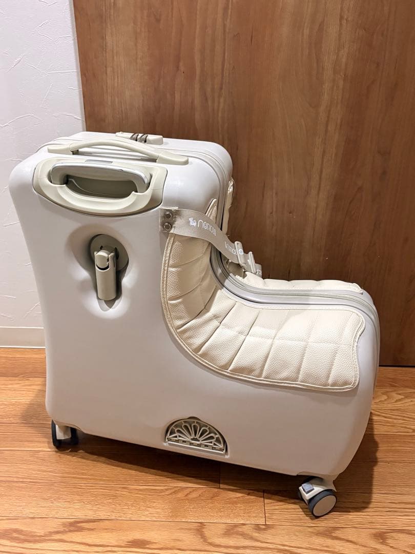 ノリッコ　プレミアム　乗れる　キャリーケース　スーツケース　グレージュ　カバー付