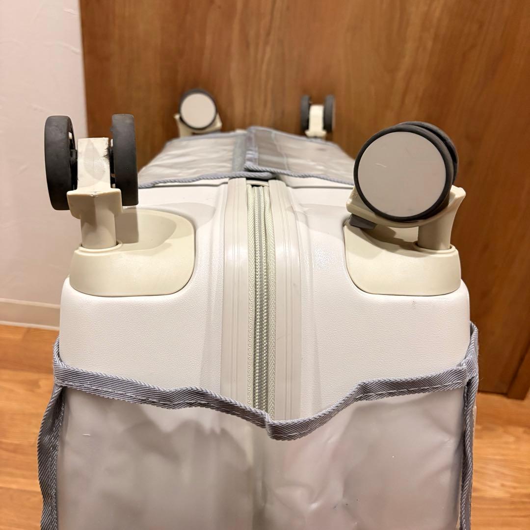 ノリッコ　プレミアム　乗れる　キャリーケース　スーツケース　グレージュ　カバー付